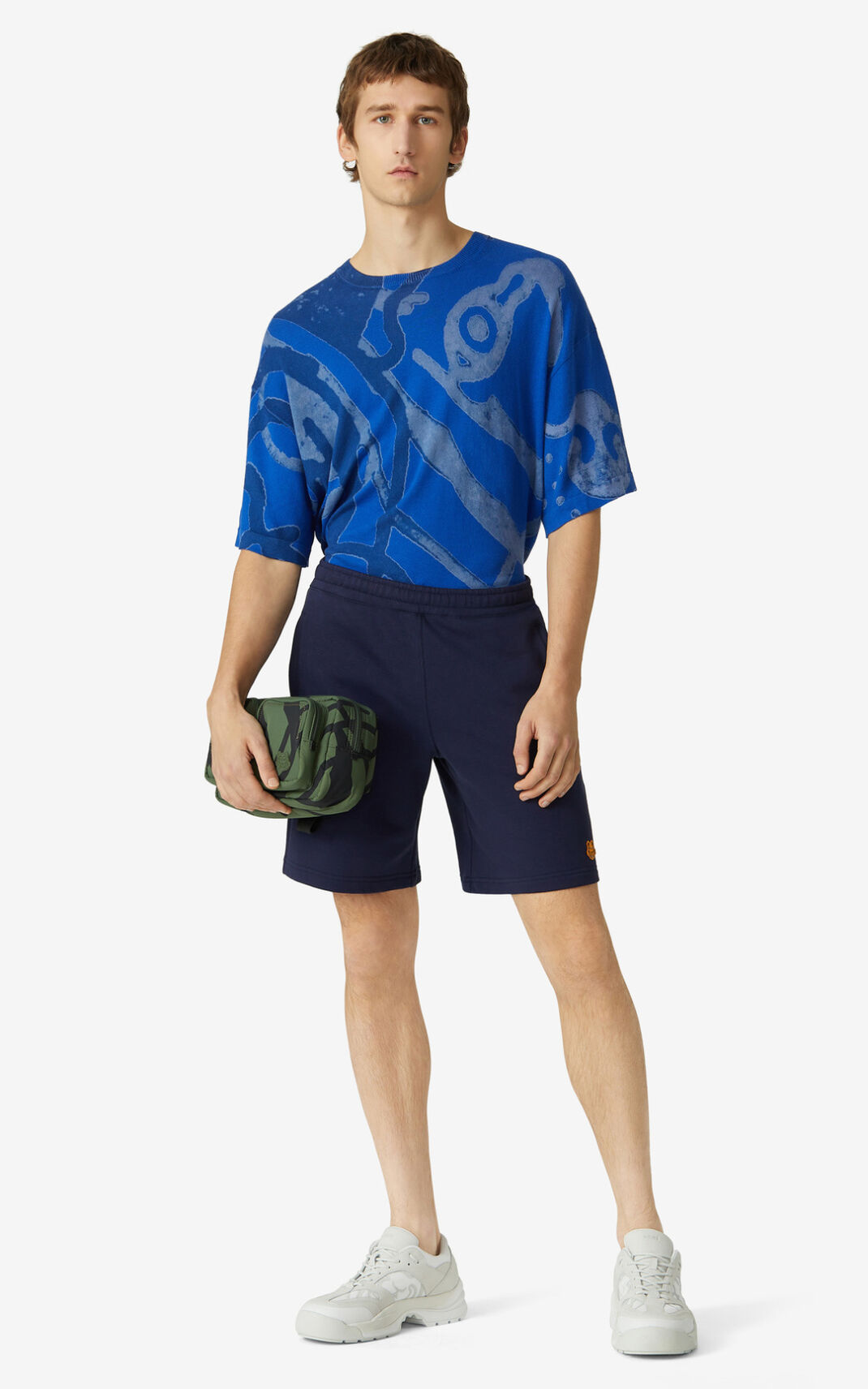 Kenzo Tiger Crest Shorts Herre - Mørkeblå Blå DK-832731